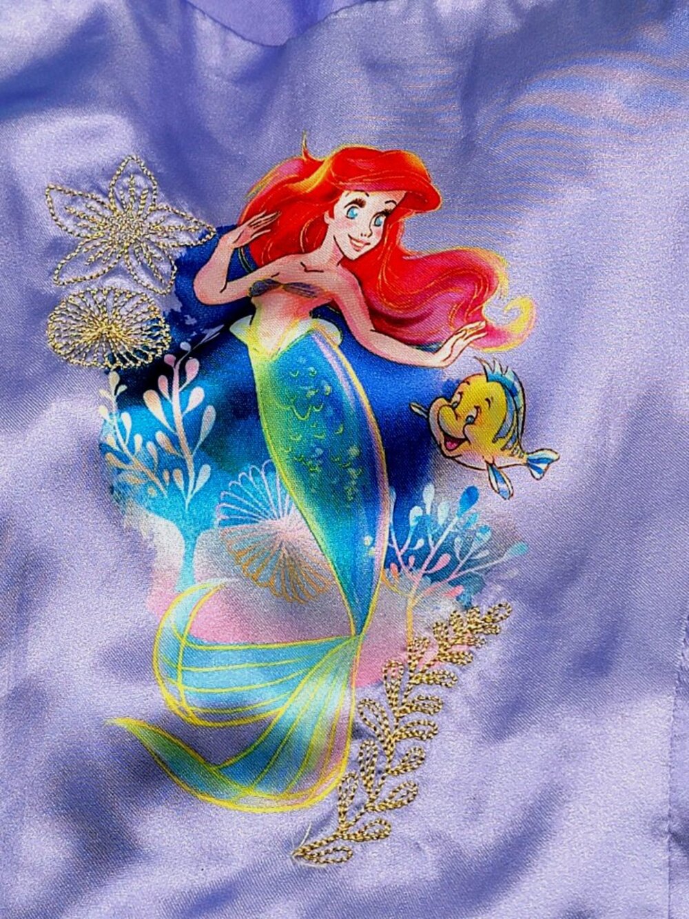 Disney Ariel Deluxe Nightgown for Girls-TheLittle Mermaid 7/8 Multicolored - Picture 7 of 12